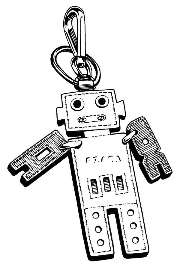 Fantasy Prada robot decoration