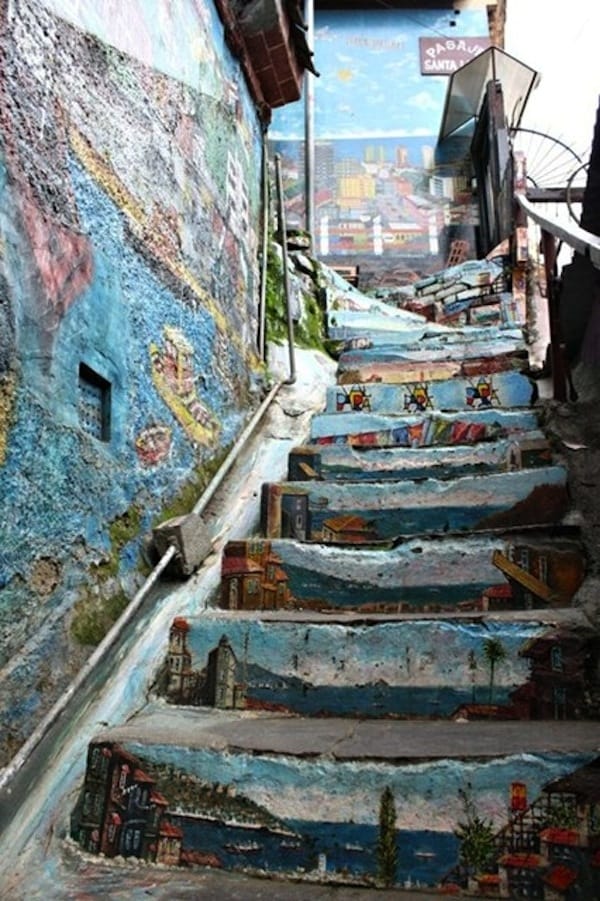 Painted steps