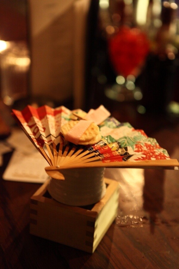 Ginza cocktail with scented fan