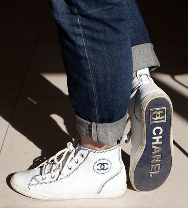 Chanel High Top Trainers