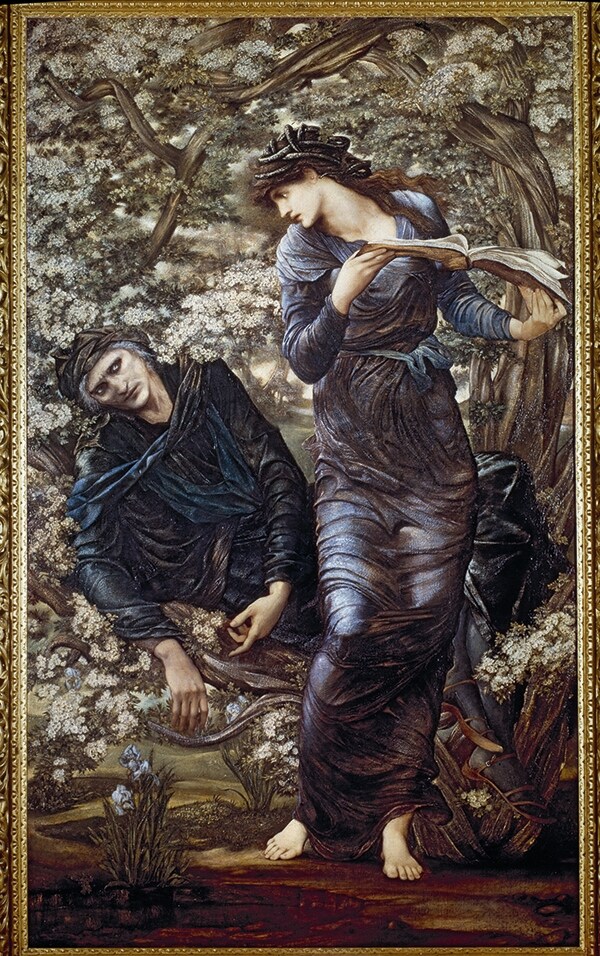 The Beguiling of Merlin, Edward Burne-Jones, 1874, Lady Leve