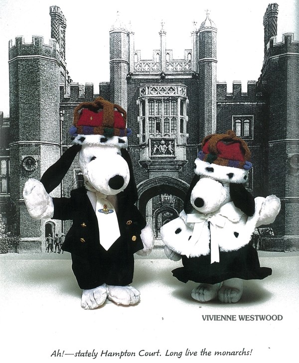 Snoopy dressed by Vivienne Westwood