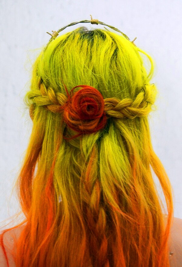 Backstage at Rodarte A/W13