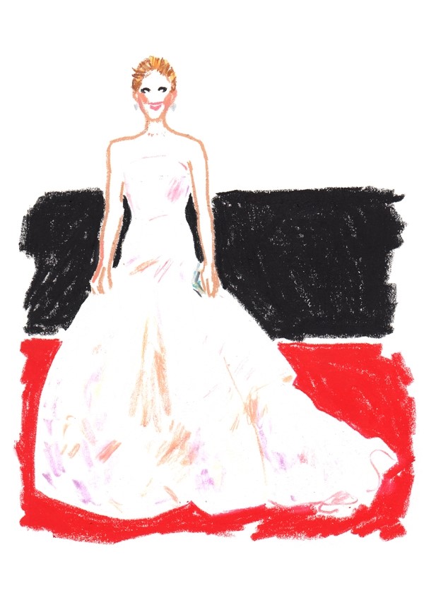 Jennifer Lawrence in Christian Dior Haute Couture