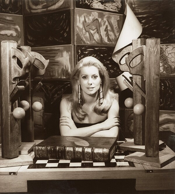 Catherine Deneuve, 1968 by Man Ray