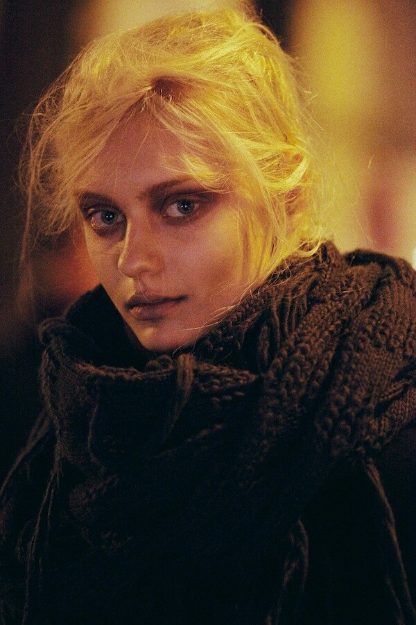 Nastya Kusakina&#160;backstage at Gareth Pugh A/W13