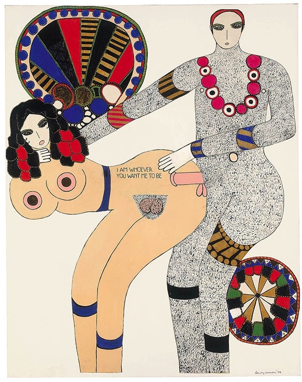 Dorothy Iannone, I Am Whoever You Want Me To Be, 1970