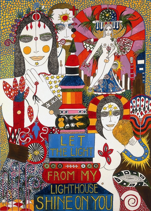 Dorothy Iannone, Let The Light From My Lighthouse Shine on Y