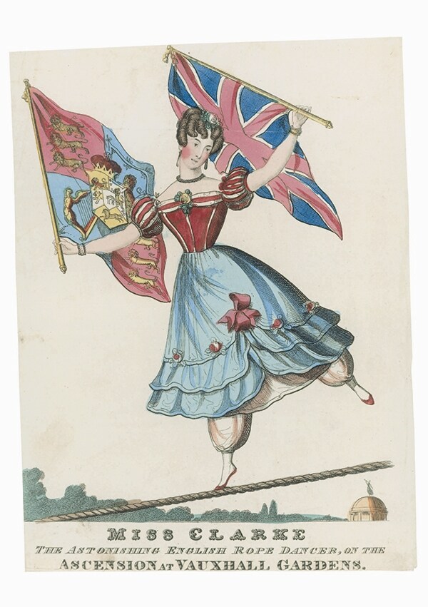 Anon., Miss Clarke: The Astonishing English Rope Dancer, eng