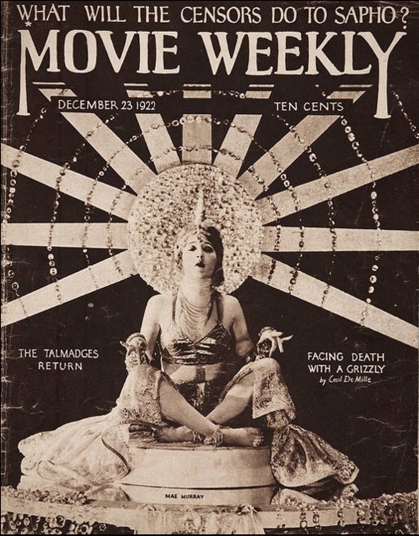 Mae Murray on the cover of Movie Weekly, December 1922