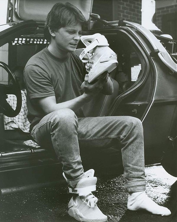 Michael J. Fox as Marty McFly in Back to the Future II, 1989