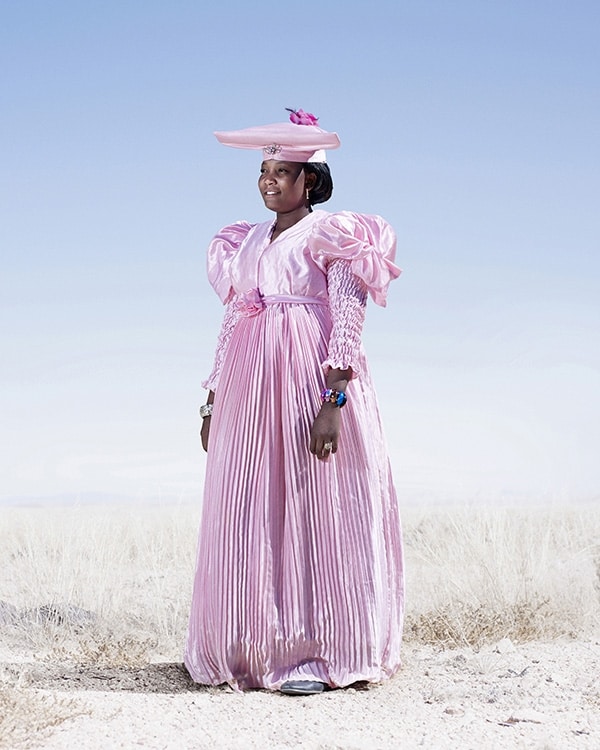 Herero woman in pink dress