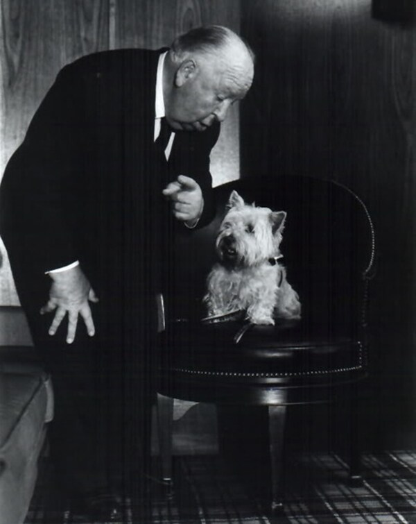 Hitchcock gives direction to Sarah, 1976