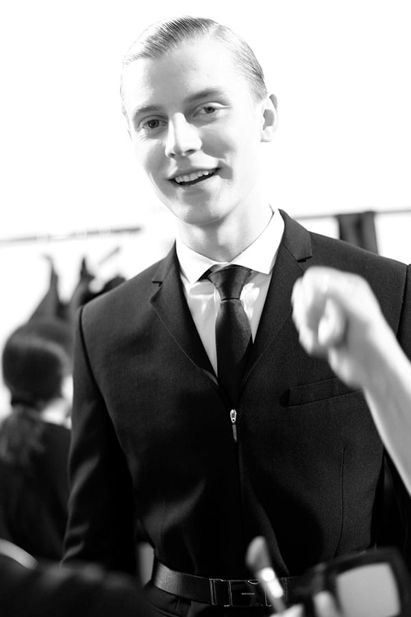 Backstage at Dior Homme A/W13 Beijing