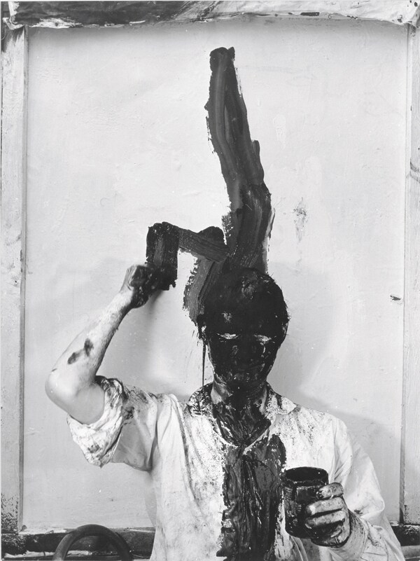Selbstbemalung I (Kopfzumalung) [Self-Painting I (Total Head