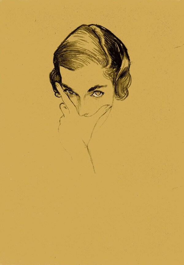 Bouch&#233;, Portrait of Mona Bismark, Vogue US