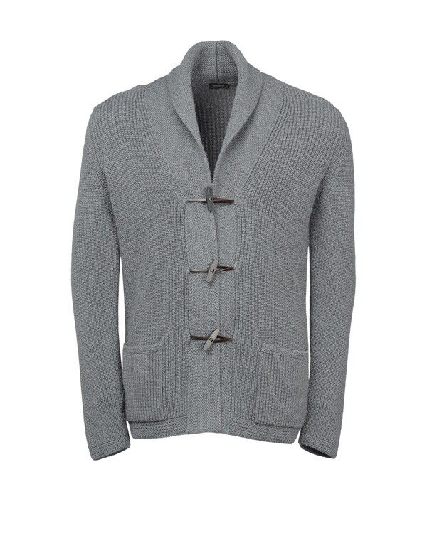Cardigan - Heavyweight, ribbed knit cardigan