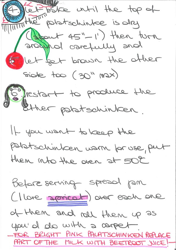 Margherita&#39;s handwritten recipe (pt. 3)