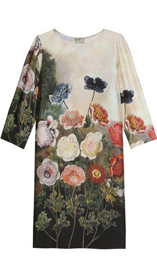 Silk Dress with Floral Print by Stella McCartney