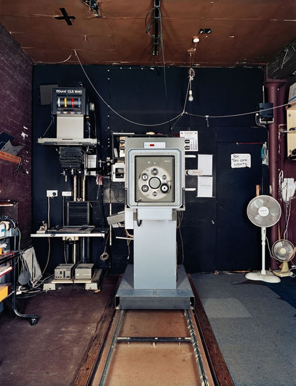 Roy Bass darkroom, Michael Dyer Associates, Covent Garden