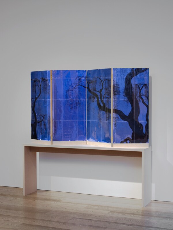 A Weeping Willow Crying on His Pillow (blue), 2010, TJ Wilco
