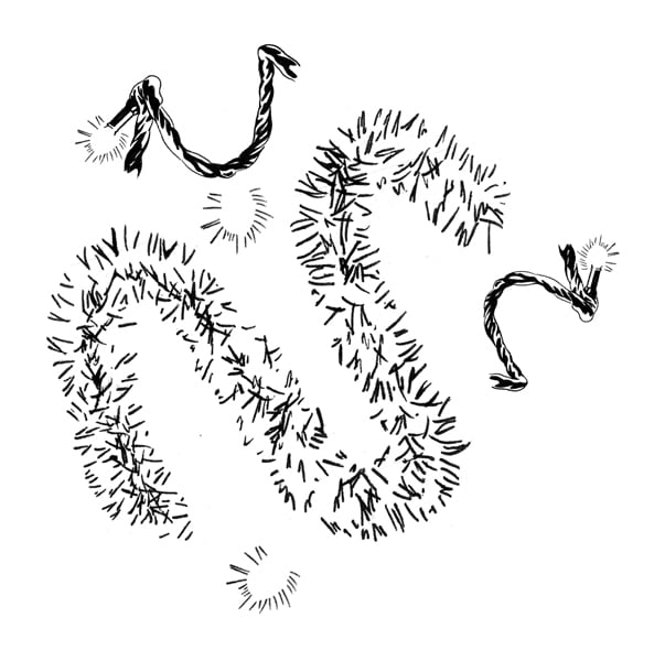 Fantasy Maison Martin Margiela tinsel decoration