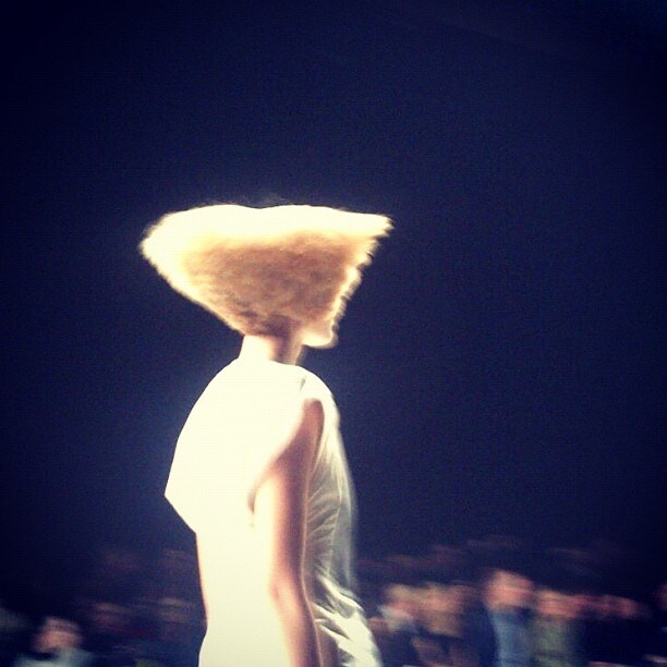 Clouds of hair at Rick Owens, Paris S/S13