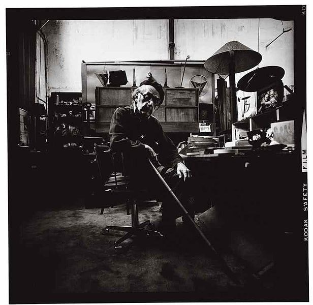 Man Ray, photographed by Lothar Wolleh, 1935