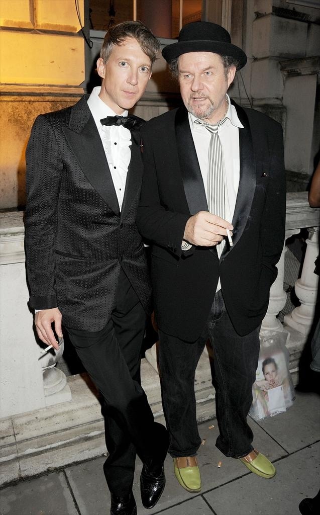 Jefferson Hack and Mike Figgis at the Dazed 20th Anniversary