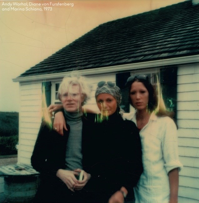 Andy Warhol, Diane von Furstenberg and Marina Schiano, 1973