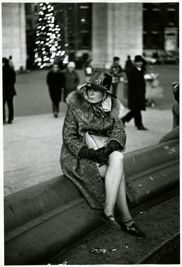 Washington Sq Park, New York, New Year, 1968