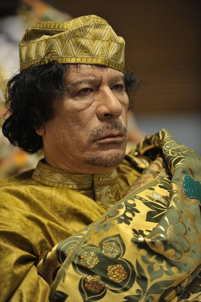 Muammar al-Gaddafi, at the 12th African Union Summit in Addi