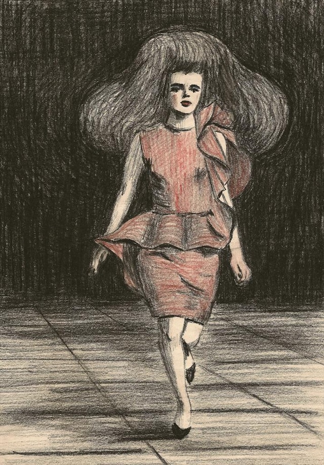 Lanvin S/S 10, Look 4, Illustrations by Zoe Taylor