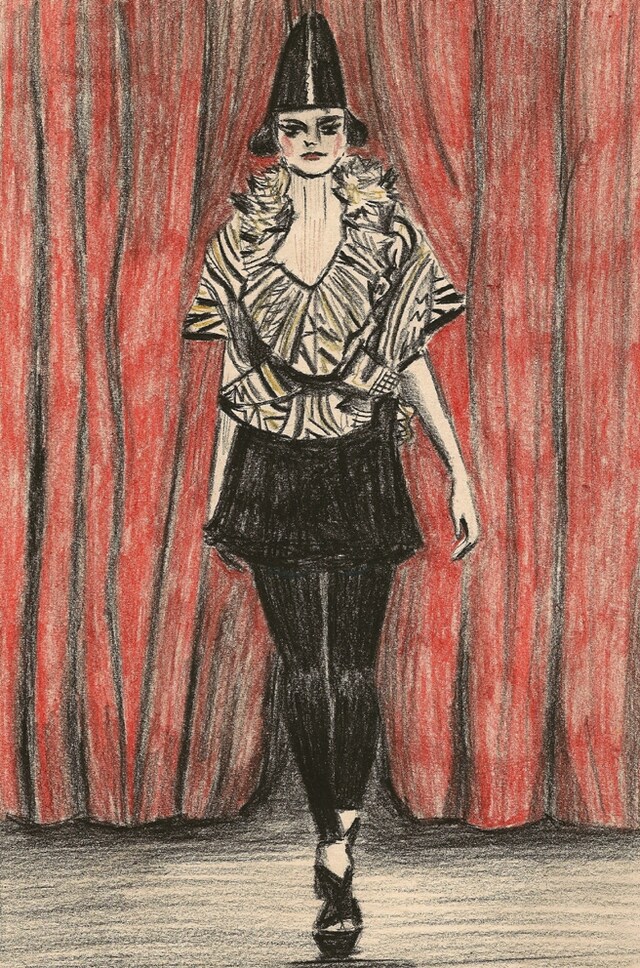 Givenchy S/S 10 Illustrations by Zoe Taylor