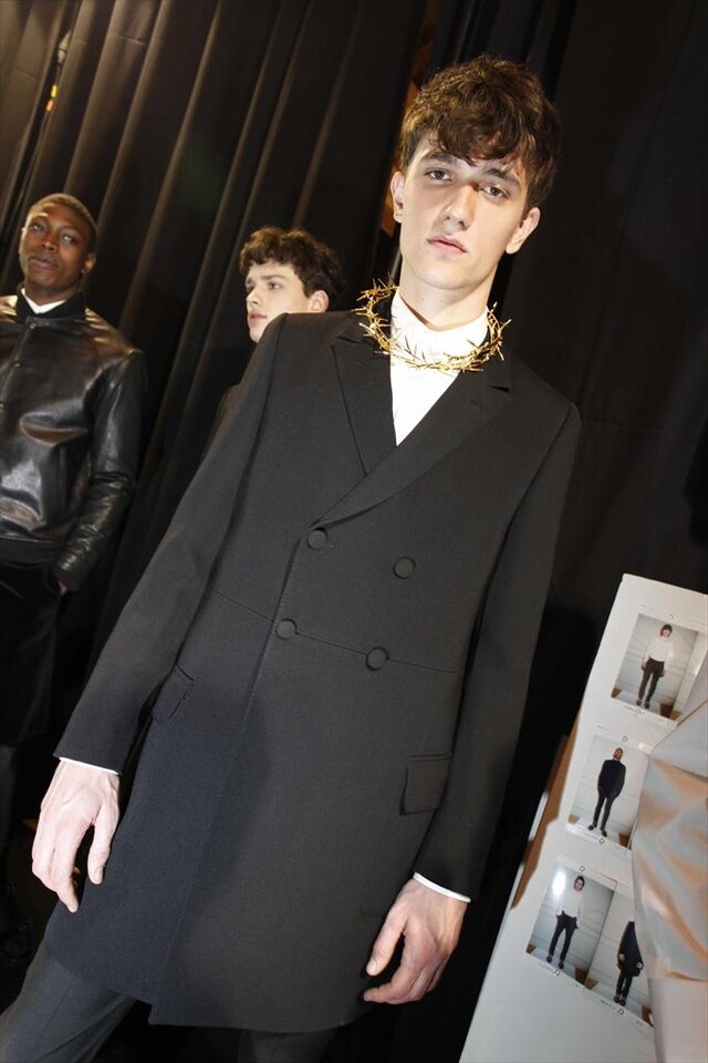 Backstage at Givenchyby Riccardo Tisci