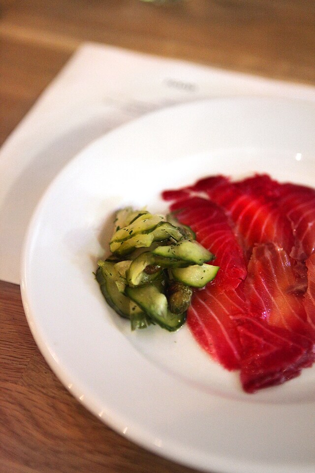 Beetroot Cured Salmon