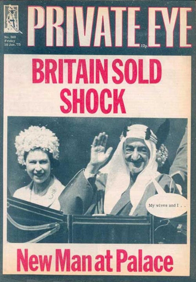 Private Eye front cover, No.340, 10 January, 1975
