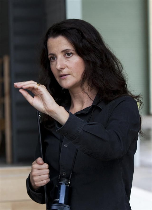 Director Julia Leigh on the set of Sleeping Beauty