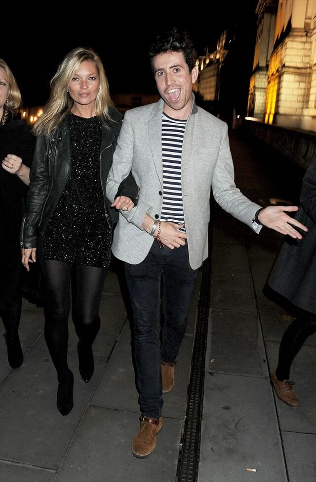 Kate Moss and Nick Grimshaw at the Dazed 20th Anniversary Ex
