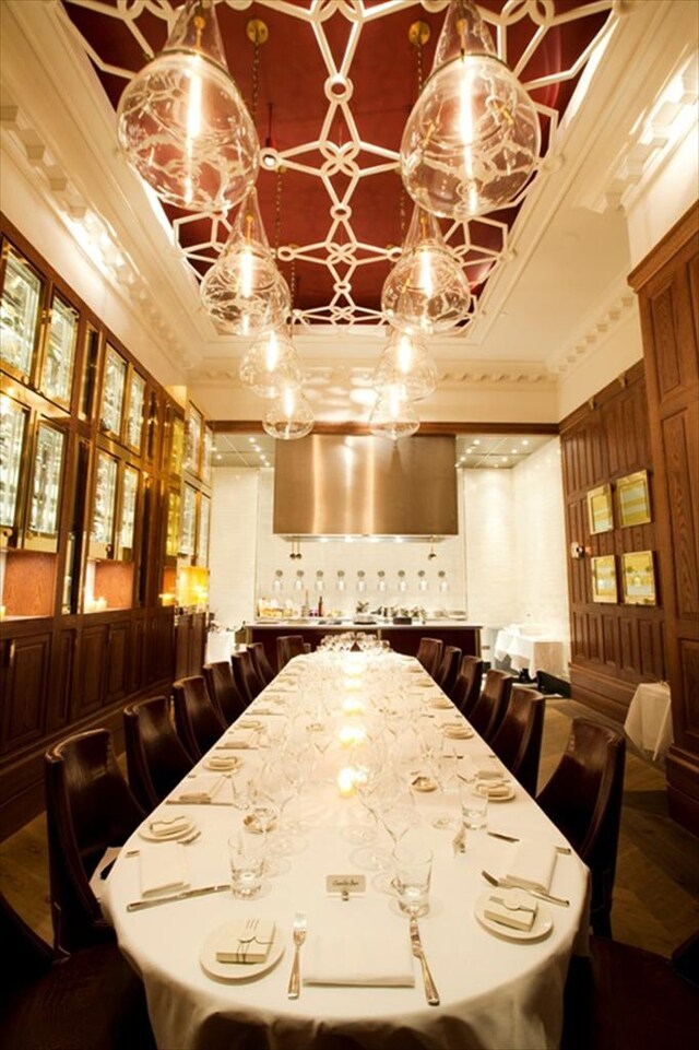 The dining room at Clinique Aromatics Elixir 40th Anniversar