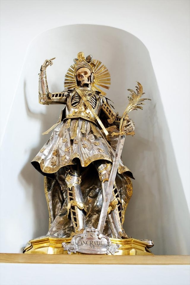 The Skeleton of St. Pancratius at the Church of St. Nikolaus