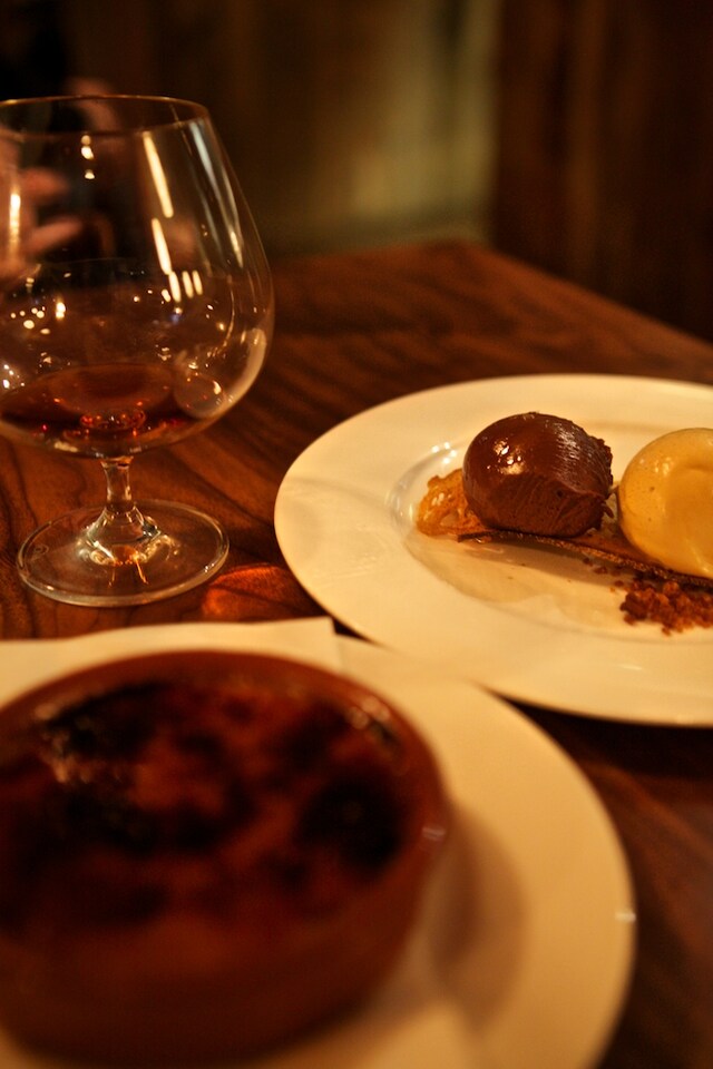 Crema Catalana, and chocolate and toast with caramel ice cre