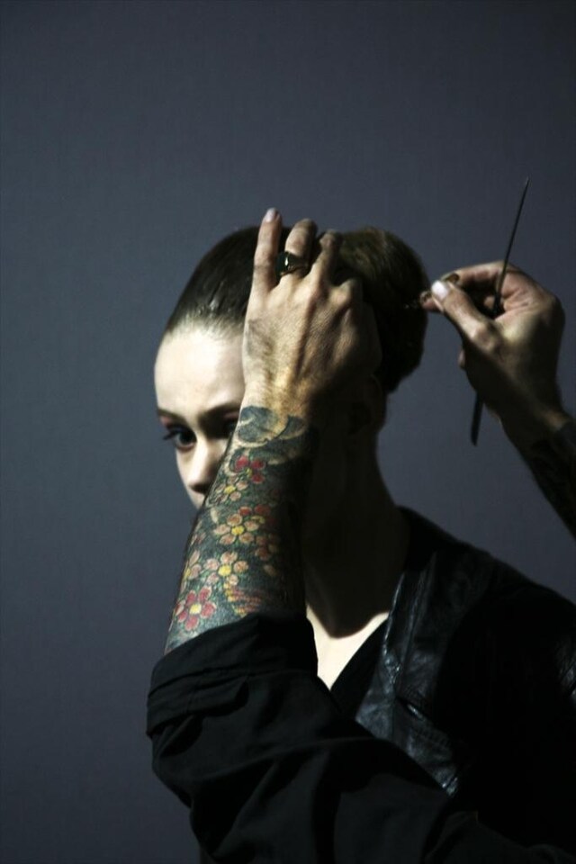 Backstage at YSL, Photography by Alfredo Piola