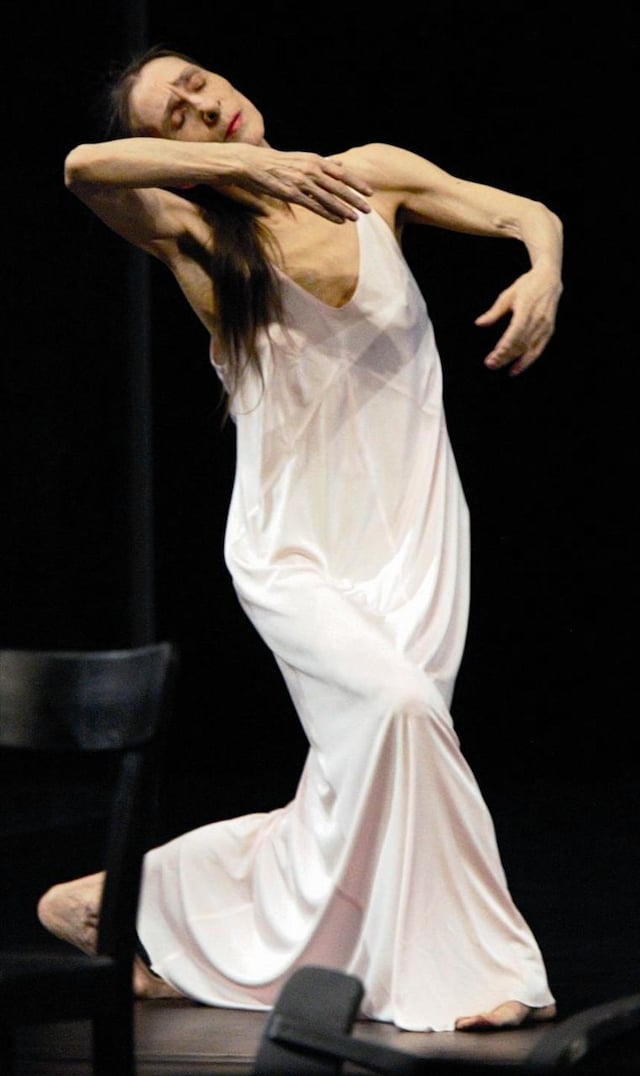 Pina Bausch, 2003, in a dress rehearsal for Caf&#233; M&#252;ller