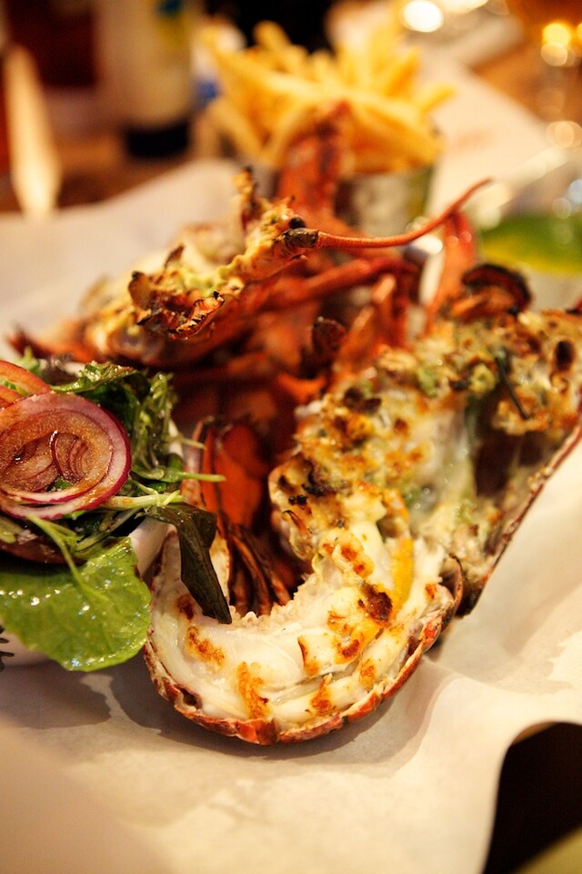 Whole lobster at Burger and Lobster