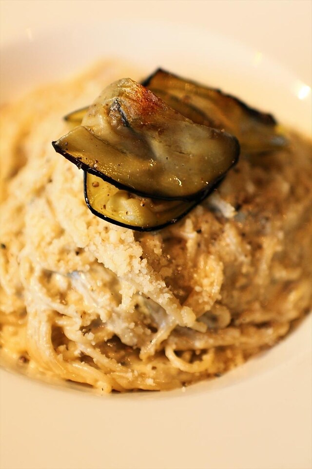 Pasta with aubergine