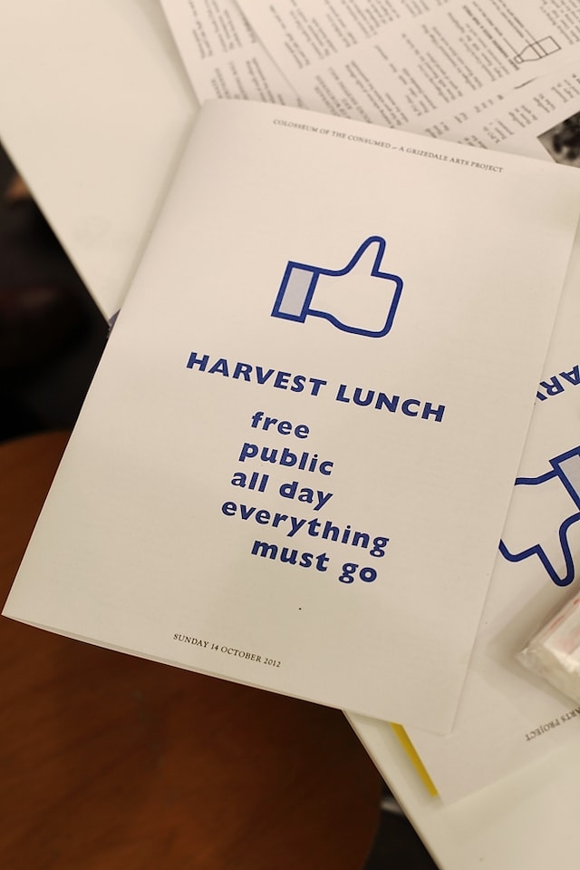 Harvest Lunch pamphlet