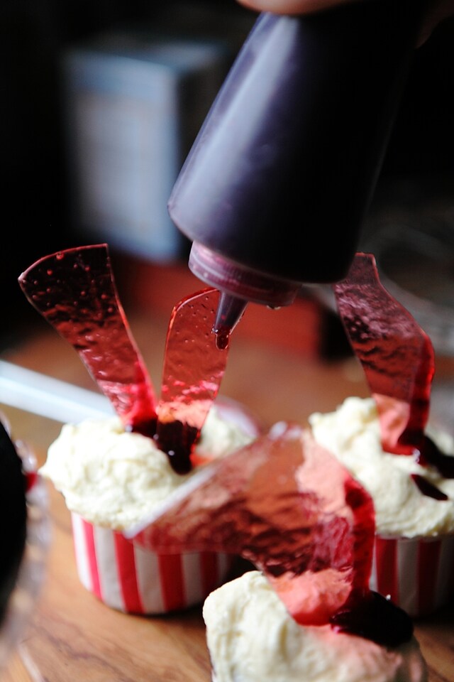 Shattered glass cupcakes