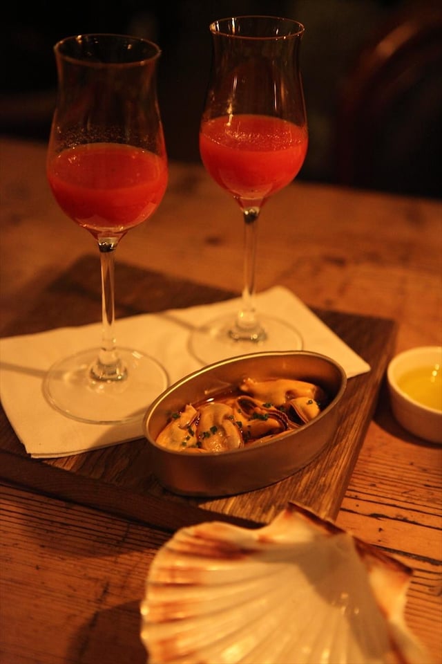 Escabeche mussels at Trangallan