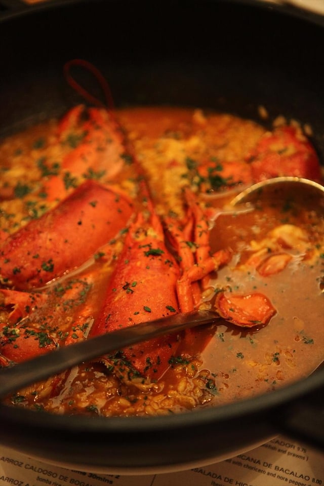 Bomba rice with lobster at Tramontana